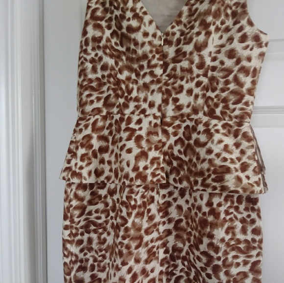 Love 21 Animal Print Peplum Dress Size Large. - Picture 8 of 8